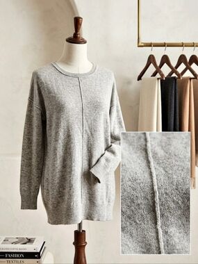 Saks Fifth Avenue Cashmere Crewneck Sweater Size Small
